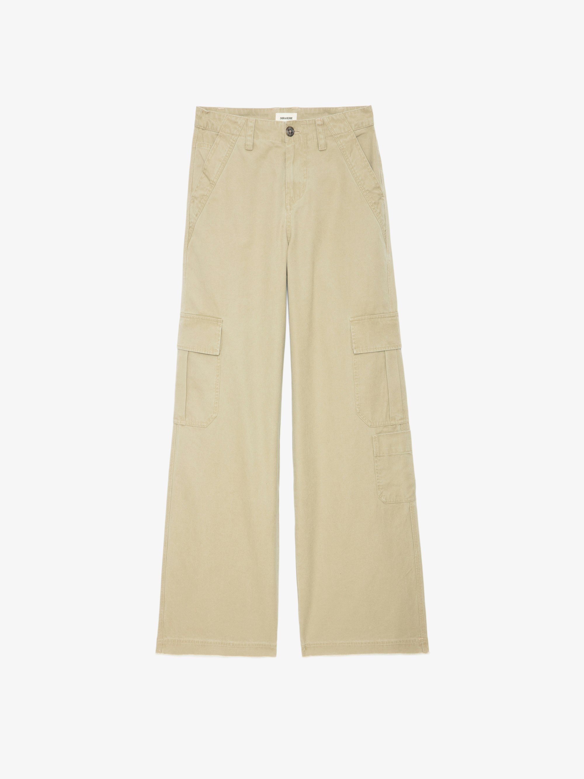 ZADIG & VOLTAIRE クリミパーカー WWOW016720 LATTE Klimi Parka Beige in Washed Cotton for Women | Zadig&Voltaire