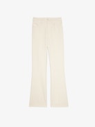 Pistol Pants - A masterful blend of classic tailoring and modern sophistication. These flared, tailored pants are crafted from premium cotton with a refined weave, offering a structured yet comfortable fit. Featuring practical pockets and a sleek silhouette, the Pistol Pants transition effortlessly from day to night.