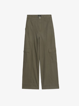 Pinto Trousers - Wide trousers in cotton canvas, cargo spirit with panel details, multi pockets.
