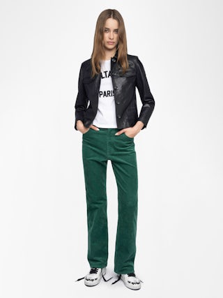 Hose Evy - Weite Hose aus Cord.