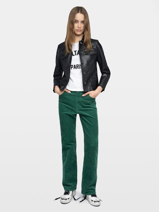 Pantaloni Evy - Pantaloni ampi in velluto a coste.