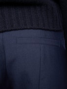 Hose Prevy - Ausgestellte Anzughose aus Woll-Twill-Mischung.