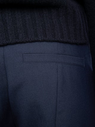 Prevy Trousers - Flared tailored trousers in mixed wool twill.