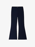 Hose Prevy - Ausgestellte Anzughose aus Woll-Twill-Mischung.