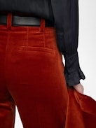 Panol Velours Trousers - Wide straight tailored velvet trousers.