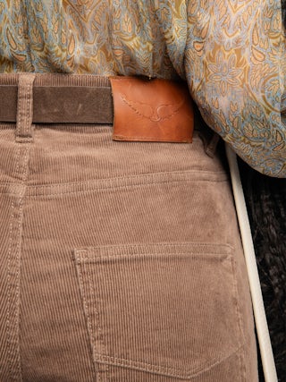 Trousers Eli - Wide-leg corduroy trousers.