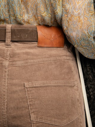 Pantalon Eli - Pantalon ample en velours côtelé.