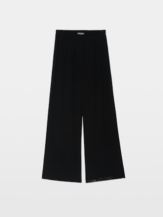 Hose Papel - Hose aus unifarbener Viskose mit Strass.