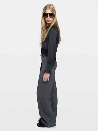 Panol Pants - Wide straight-cut tailored pants.