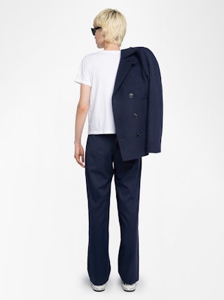 Perya Twill Cargo Pants​ - Blended wool twill pants, cargo style with western cuts.