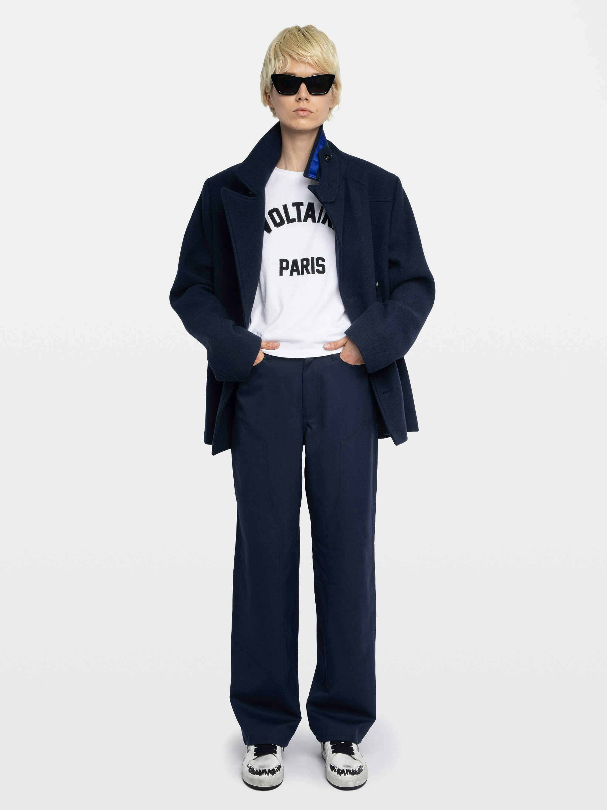 Perya Twill Cargo Pants​ - Blended wool twill pants, cargo style with western cuts.