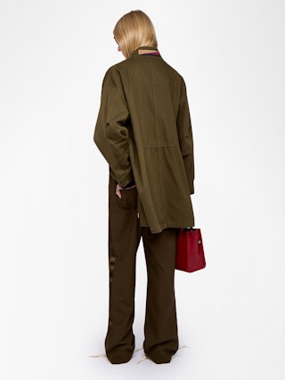 Hose Poma - Gerade Anzughose im Jogging-Stil mit Satinstreifen und elastischem Bund.