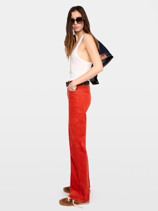 Evy Trousers - Wide-leg corduroy trousers.
