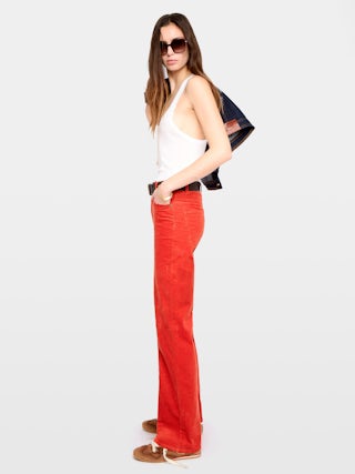 Pantalon Evy - Pantalon ample en velours côtelé.