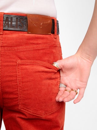 Pantalon Evy - Pantalon ample en velours côtelé.