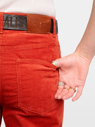 Evy Trousers - Wide-leg corduroy trousers.