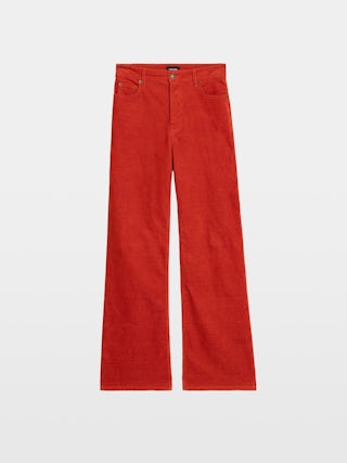 Evy Trousers - Wide-leg corduroy trousers.