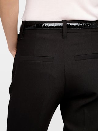 Pistol Pants - Loose straight tailored trousers in suiting fabric.