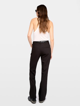 Pistol Pants - Loose straight tailored trousers in suiting fabric.
