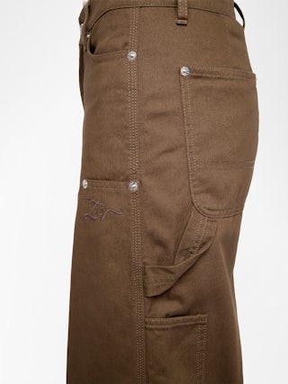 Trousers Perya - Cargo pants in cotton, regular fit with panel detailing and multiple pockets.
