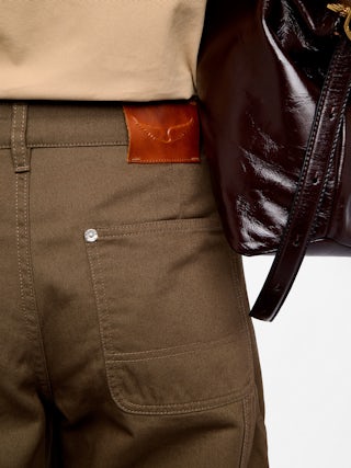 Trousers Perya - Cargo pants in cotton, regular fit with panel detailing and multiple pockets.