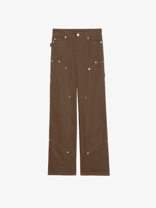Trousers Perya - Cargo pants in cotton, regular fit with panel detailing and multiple pockets.