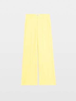 Trousers Panol - Tailored trousers in a wide straight cut, solid colour.