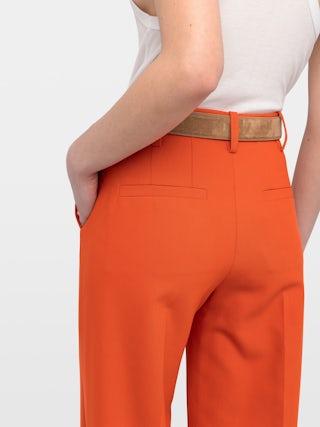 Panol Pants - Tailored pants with a relaxed straight leg in a solid color.