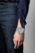 Camicetta Tori Strass - Camicetta blu navy con cristalli donna. Realizzato con fibre provenienti da foreste gestite in modo sostenibile