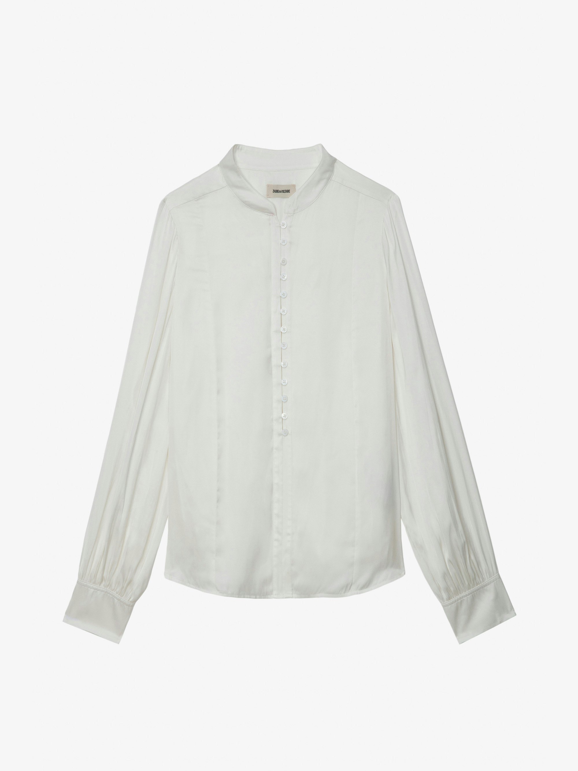Tinous Satin Shirt shirt blue women | Zadig&Voltaire