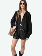 Troene Blouse - Oversized tomboy cotton blouse, long sleeves.