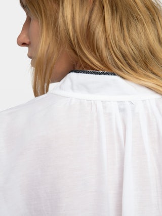 Troene Blouse - Oversize tomboy cotton blouse, long sleeves.