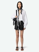 Blouse Troene - Blouse oversize en coton tomboy, manches longues.