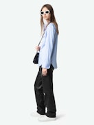 Camisa Thelma - Camisa estilo western de popelina con mangas largas y cierre abotonado con botones joya.