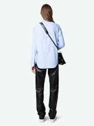 Camisa Thelma - Camisa estilo western de popelina con mangas largas y cierre abotonado con botones joya.