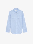 Camisa Thelma - Camisa estilo western de popelina con mangas largas y cierre abotonado con botones joya.