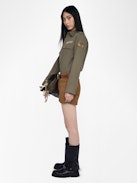 Overshirt Taskam - Military-inspired cotton canvas overshirt.