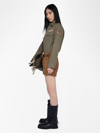 Surchemise Taskam - Surchemise en coton canvas esprit militaire.