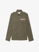 Overshirt Taskam - Military-inspired cotton canvas overshirt.