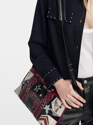 Taskam Overshirt - Tailored overshirt with rhinestones.