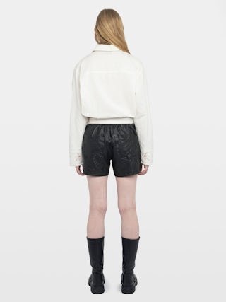 Morning Shirt - Loose-fitting cotton and linen shirt with embroidery.