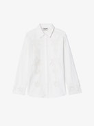 Camicia Morning - Camicia ampia in cotone e lino con ricamo.