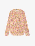 Camicia Tink - Tunica in viscosa stampata con maniche lunghe e scollatura.