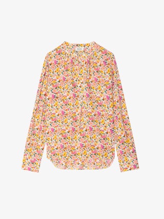 Chemise Tink - Tunique en viscose imprimée, manches longues et décolleté.