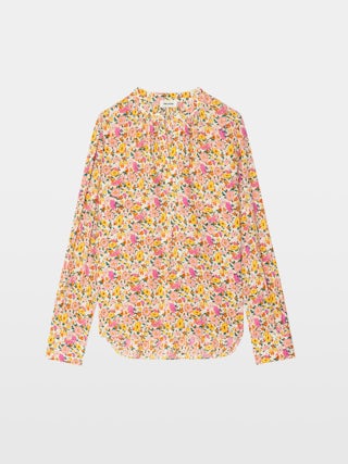 Tink Shirt - Printed viscose tunic with long sleeves and neckline.