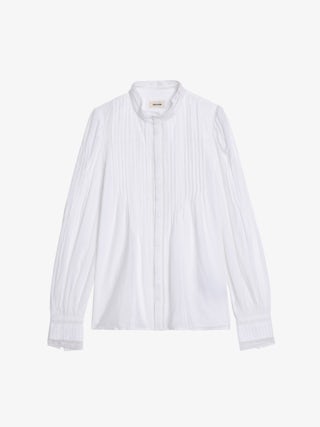 Camisa Timz - Camisa de algodón, manga larga y bordado de alas en la espalda.