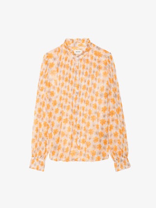 Túnica Timz - Túnica de muselina estampada con cierre abotonado.