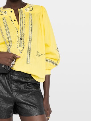 Tunique Tigy - Tunique en coton oversize avec broderie.