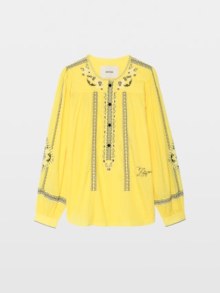 Tunique Tigy - Tunique en coton oversize avec broderie.