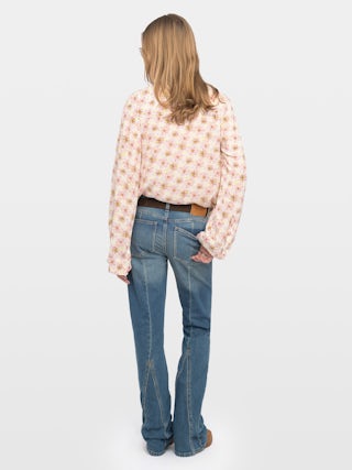 Tunique Torny - Tunique en viscose imprimée, manches longues et décolleté v.